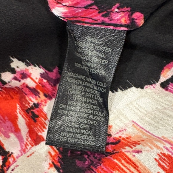 White House Black Market Black and Pink Floral Mini Dress - Picture 10 of 10